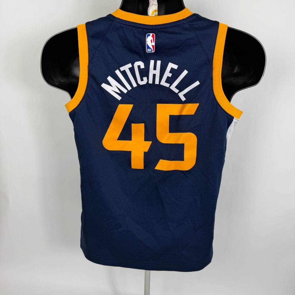 Nike Utah Jazz Donovan Mitchell 45 Swingman Jersey Navy Blue Boys Medium‎ NBA - Picture 7 of 10